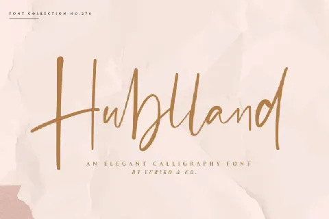 Hublland Script font