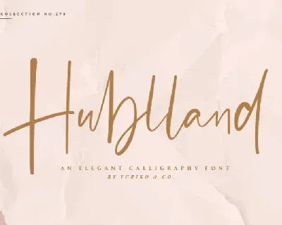 Hublland Script font