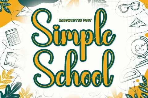 Simple School Script font