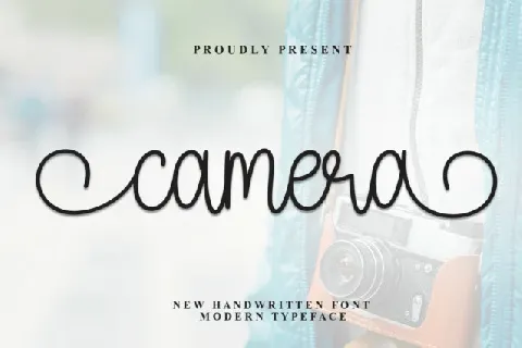 Camera Script font