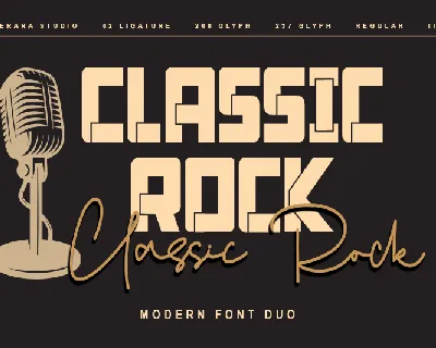 Classic Rock - Personal use font