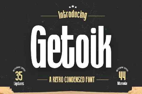 Getoik trial font