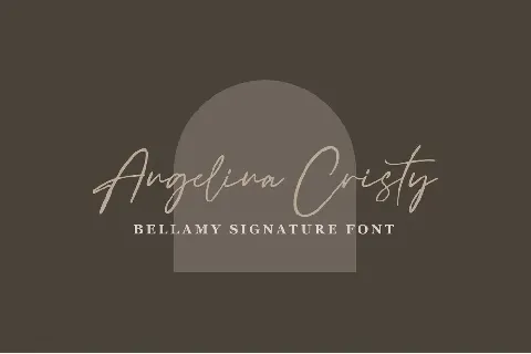 Bellamy Signature font