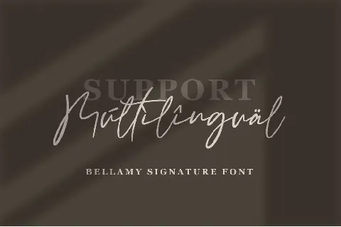 Bellamy Signature font