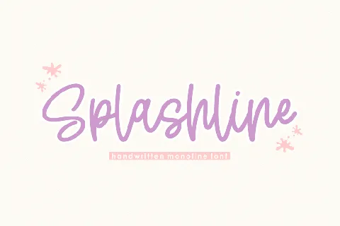 Splashline font