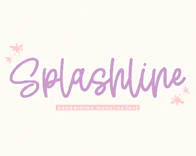Splashline font