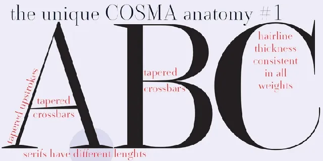 Cosma Family font