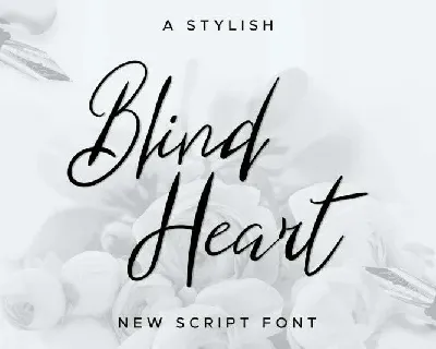 Blind Heart Script font