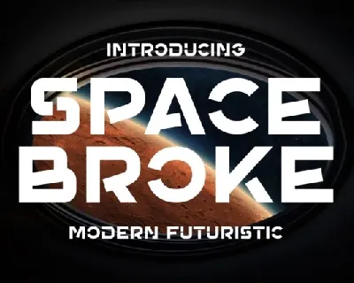 Space Broke font