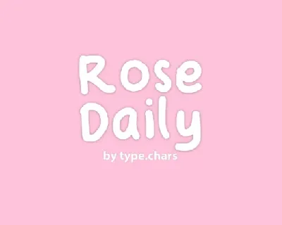 Rose Daily font