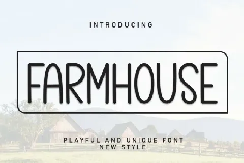 Farmhouse Display Typeface font