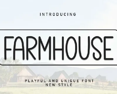 Farmhouse Display Typeface font