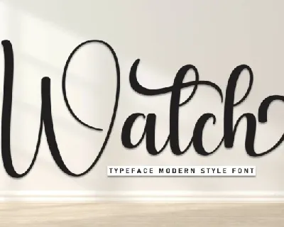 Watch Script font