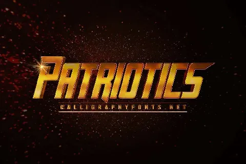 Patriotics font