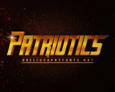 Patriotics font