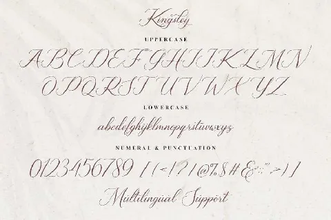 Kingsley font