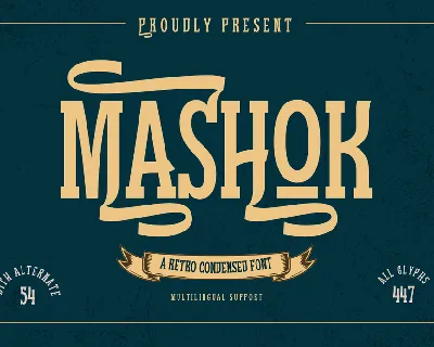 MASHOK trial font