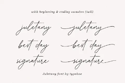 Juletany font