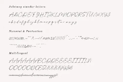 Juletany font