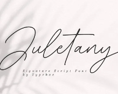 Juletany font