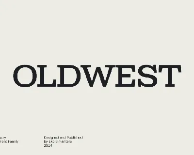 OLDWEST font