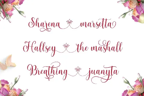 pretty heart script font