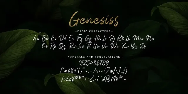 Genesiss font