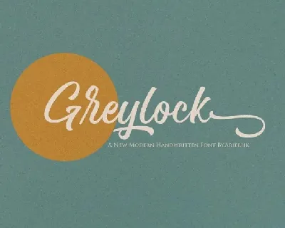Greylock font