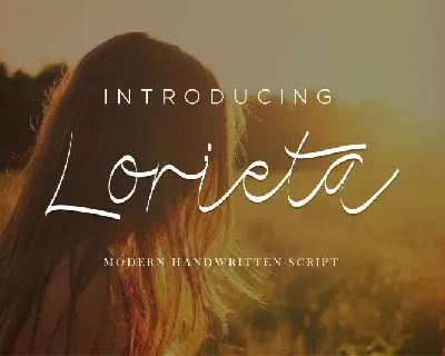 Lorieta Handwritting font