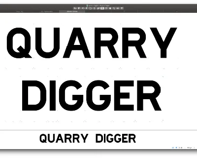 Quarry Digger font