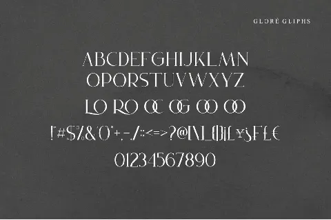 Glore font