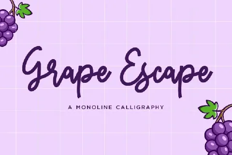 Grape Escape font