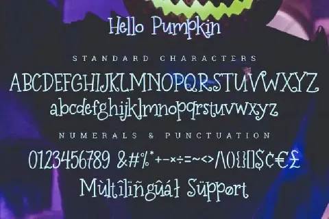 Hello Pumpkin – Halloween font