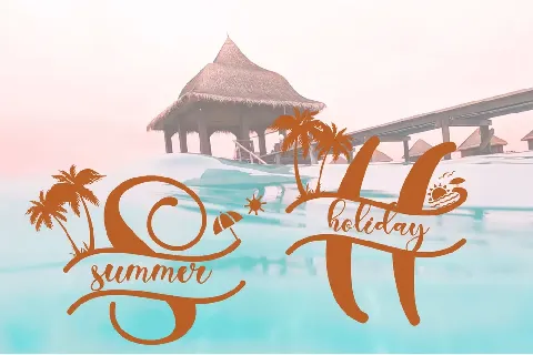 Summer Monogram font