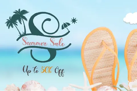 Summer Monogram font