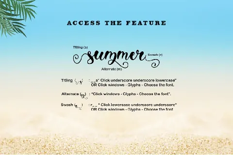 Summer Monogram font