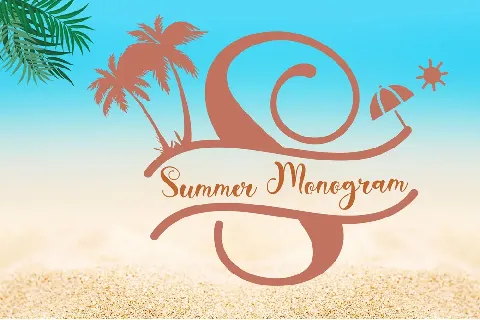 Summer Monogram font