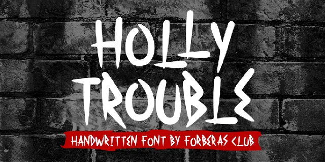 Holy Trouble font