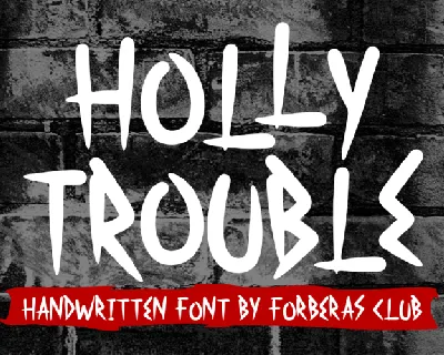 Holy Trouble font