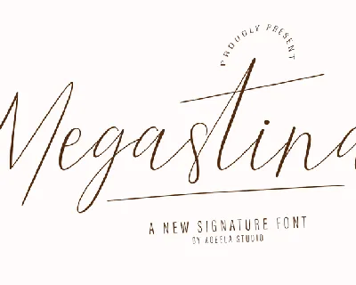 Megastina font