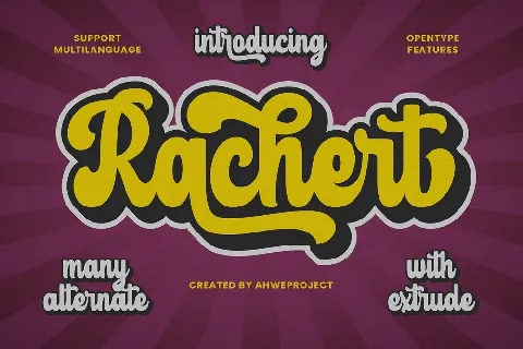 Rachert font