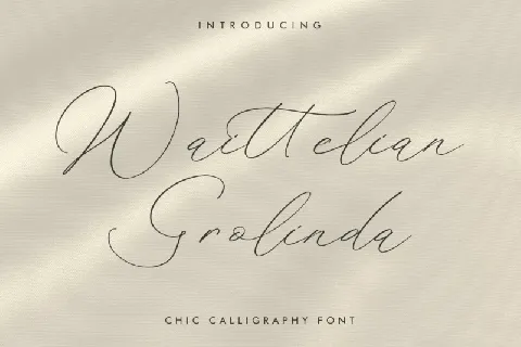 Waittelian Grolinda font