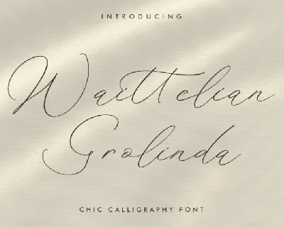 Waittelian Grolinda font