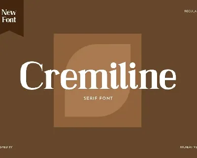 Cremiline font