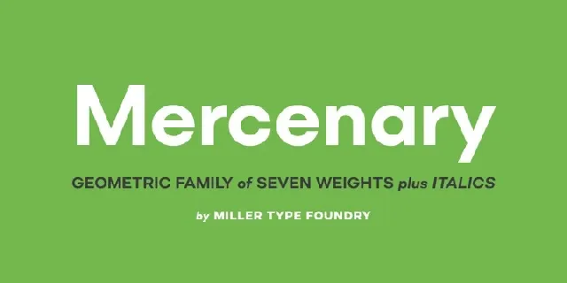 Mercenary Family font