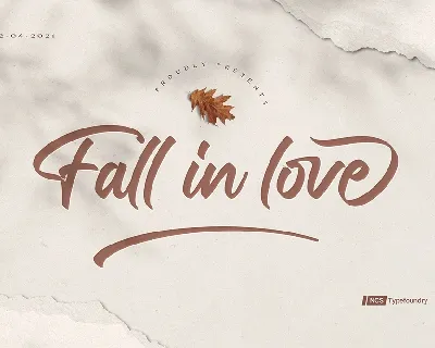 Fall in love font