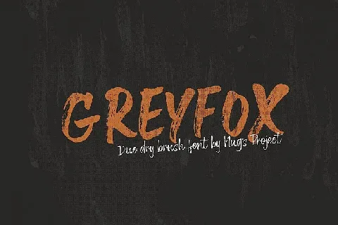 Greyfox Brush font