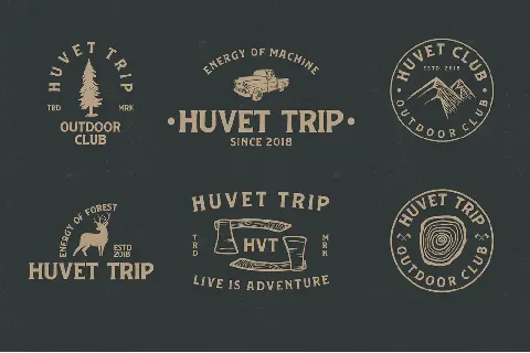 Huvet Vintage font