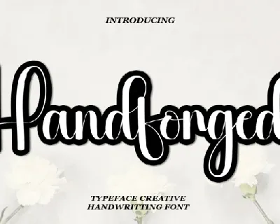 Handforged Script font