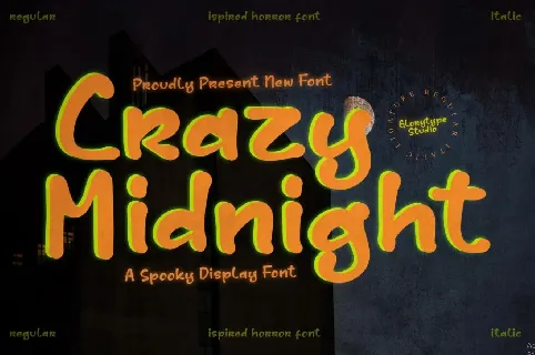 Crazy Midnight font